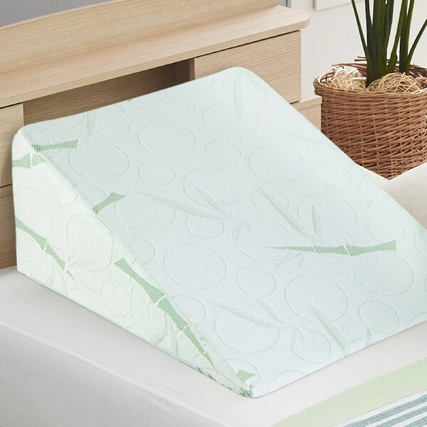 Giselle Wedge Pillow Cool Gel Memory Foam with Bamboo Cover 2 Pack
