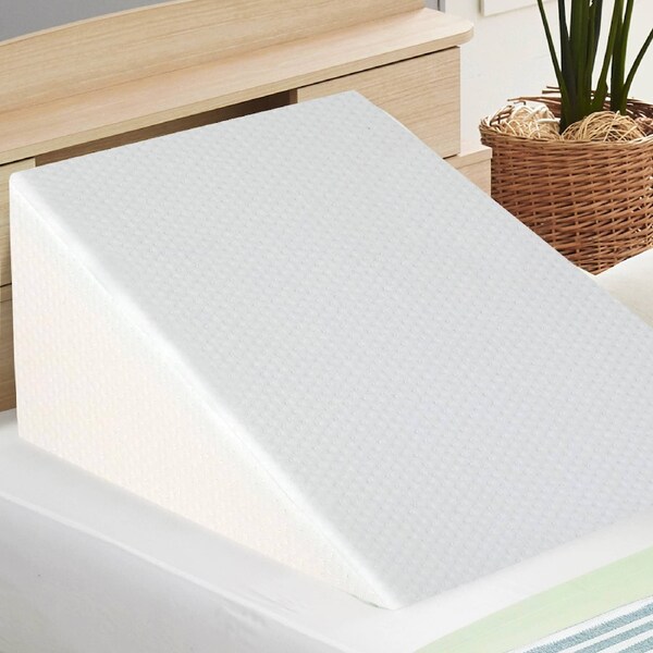 Giselle Wedge Pillow Memory Foam Cool Gel with Removable Cover 2 Pack