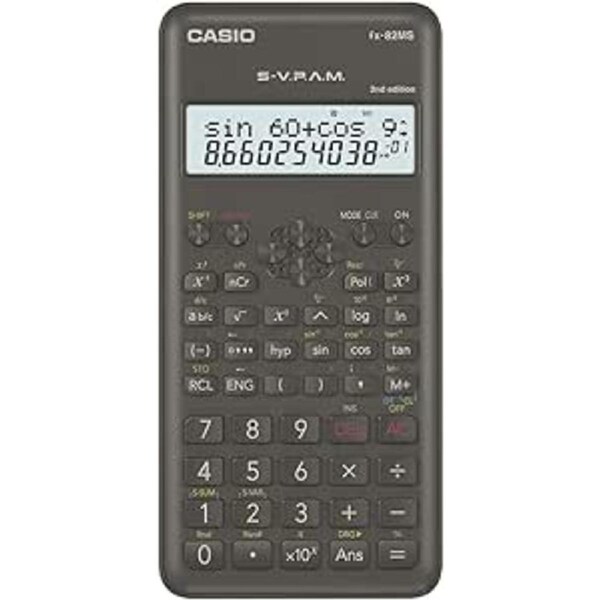 Casio Scientific Calculator FX82 FX-82MS-2-W FX-82 2nd Edition