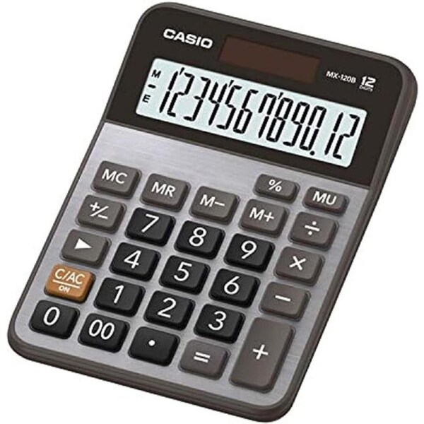 Casio Desk Calculator 12 Digit MX120B MX-120B Extra Large Display