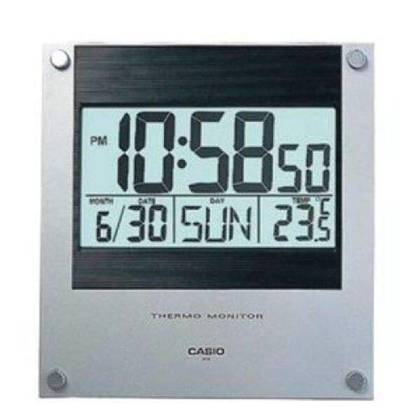 Casio Wall Clock ID-11S-1DF ID11 Temperature Day & Date Display