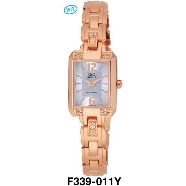 Citizen Made QQ Japanese Quartz Ladies Dress Watch Rose Gold Water Resistant F339-011