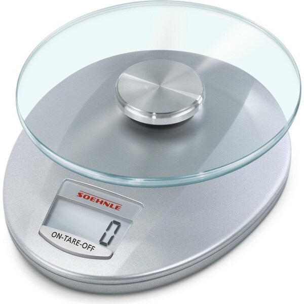 Soehnle Roma Digital Kitchen Scale Silver - 5kg Capacity 65856