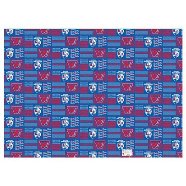 Western Bulldogs AFL Gift Wrapping Paper School Book Covering