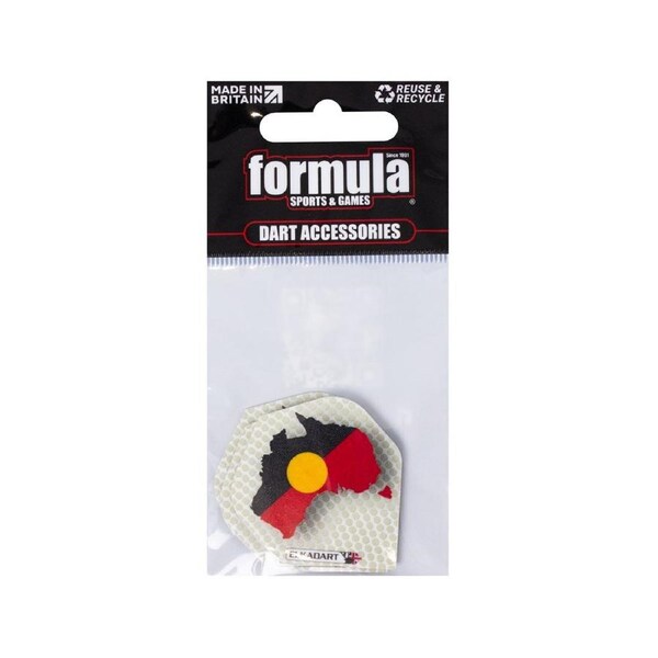 ELKADART Australian Aboriginal Indigenous Flag Dart Flights Set of 3