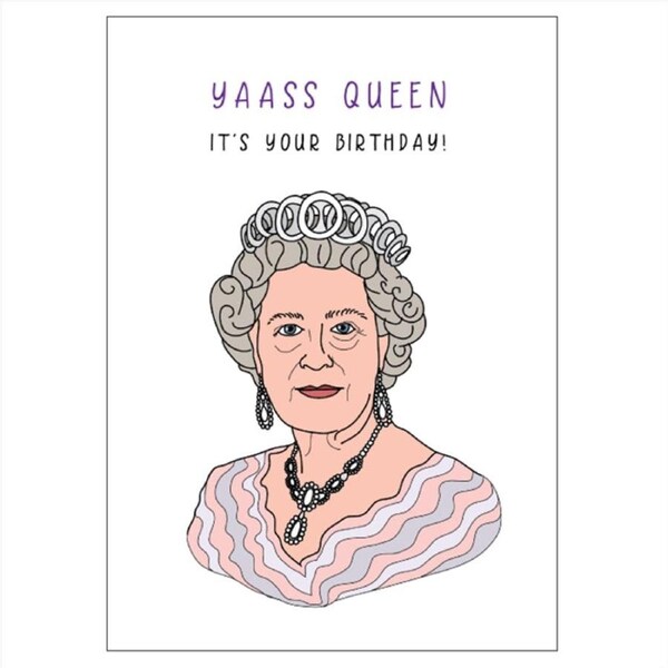 Queen Elizabeth Birthday Card