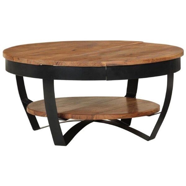 Coffee Table 65x65x32 cm Solid Acacia Wood vidaXL