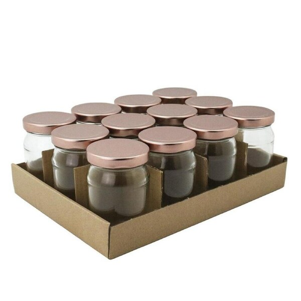 24pcs Mini Glass Jars 150ml Spice Jam Bottle Mason Jar Small Kitchen Storage