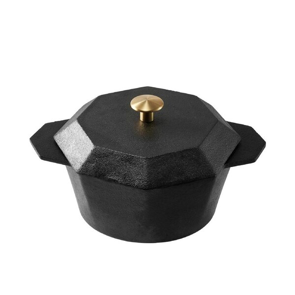 Cast-Iron Traditional Pot Pre-seasoned Non-stick 21cm