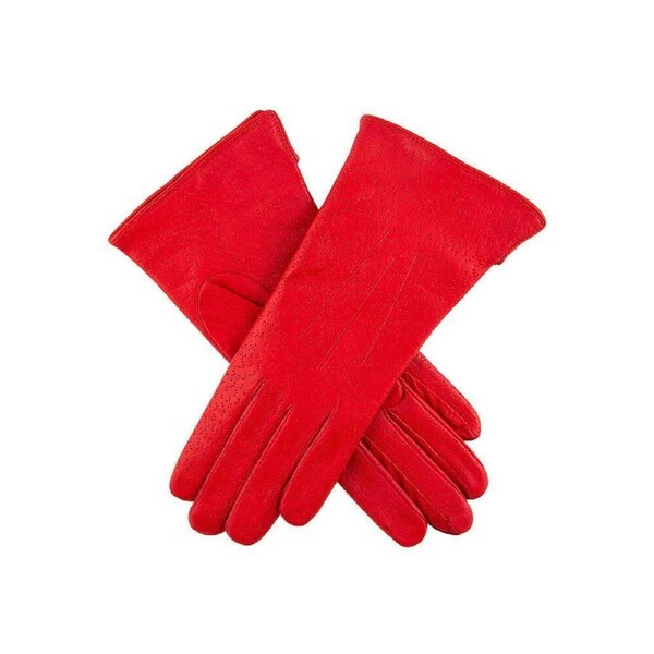 DENTS Jessica Womens Classic Imipec Leather Gloves 7-1109 Lined Ladies Berry / 7