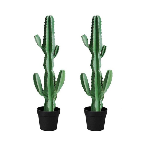 SOGA 2X 105cm Green Artificial Indoor Cactus Tree Fake Plant Simulation Decorative 6 Heads