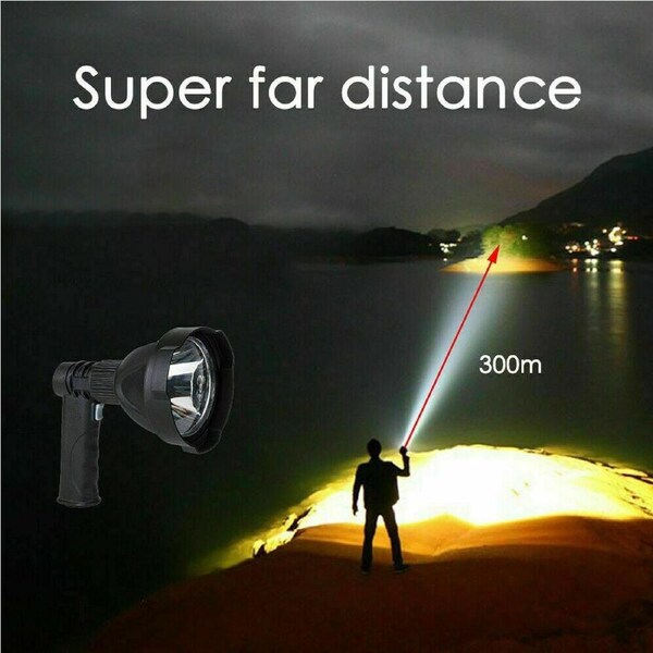 Ozoffer LED Handheld Spotlight Rechargeable Hunting Camping Flashlight Torch Spot Light