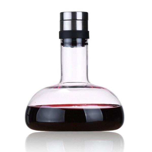 Red Wine Decanter Carafe Breather Hand Made Crystal Glass