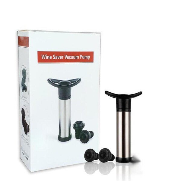 Wine Saver Vacuum Pump Set with 2 Valve Air Bottle Stoppers Wine Tasting Equipment Cellar Door AU
