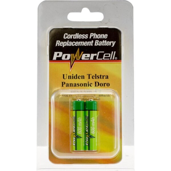 2PK GP 600mAH NiMH AAA Replacement Battery for Telstra Cordless phone/MP3 Player