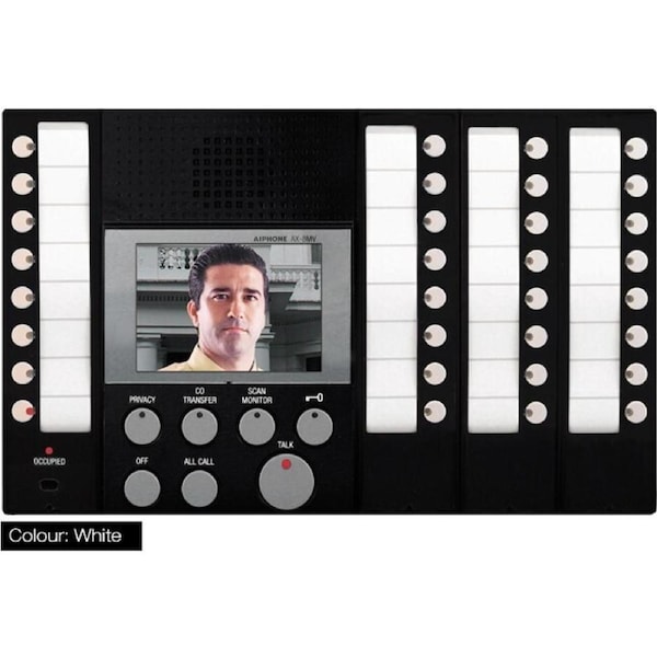 Aiphone AX8MVW 8 Call Colour Master Video Security Home Intercom AX Series White