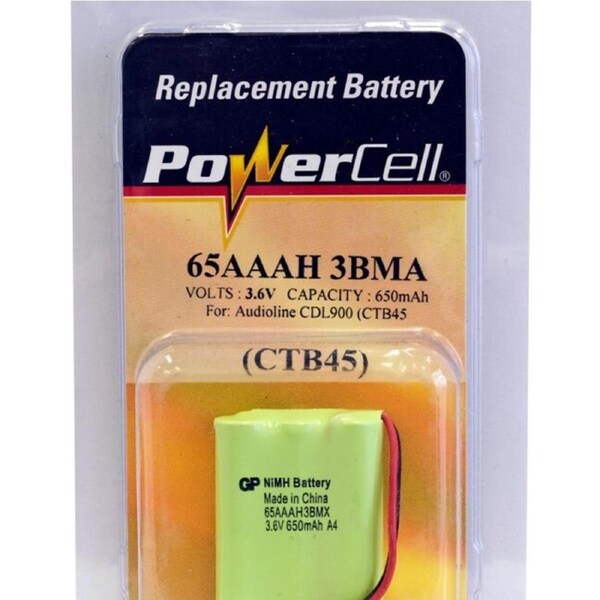 Power Cell CTB45 3.6V 650mAh NiMH MA Type Cordless Phone Battery f/Audioline