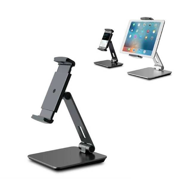 Tablet Stand Holder Adjustable Foldable Aluminum Solid Tablets Stands 7-13 Tablets Phone, iPad