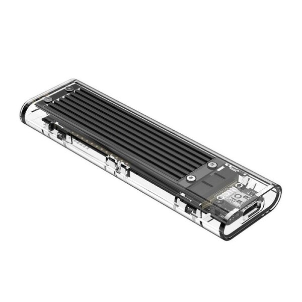 Orico TCM2-C3-BK NVMe M-Key M.2 SSD to USB-C 10Gbps Enclosure Transparent Black