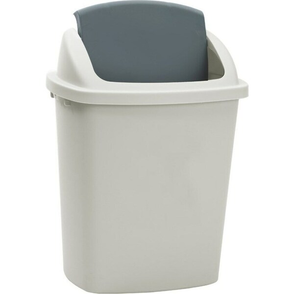 20L Swing Bin Home Office Kitchen Rubbish Waste Basket Garbage Trash Can Cleaning