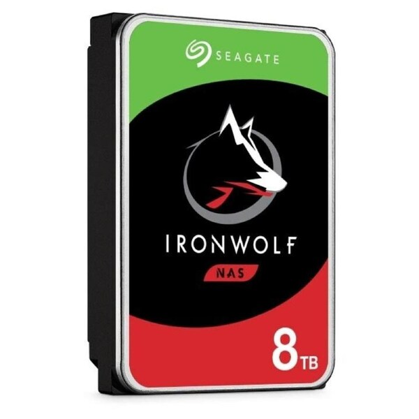 SEAGATE 8TB 3.5' IronWolf SATA3 NAS 24x7 7200 RPM 256MB Cache SATA 6.0Gb/s HDD (ST8000VN004)