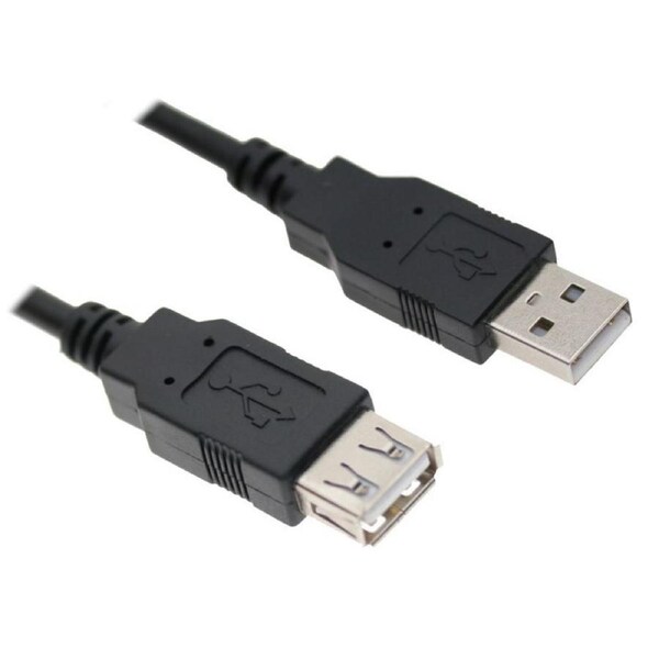 ASTROTEK USB 2.0 Extension Cable 30cm - Type A Male to Type A Female Transparent Colour RoHS CBAT-USB2-AA-1.8M