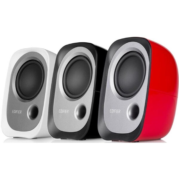 EDIFIER R12U USB Compact 2.0 Multimedia Speakers System Black- 3.5mm AUX/USB/Ideal for Desktop,Laptop,Tablet or Phone