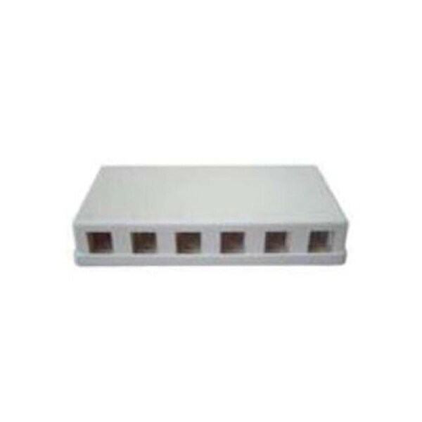6 Port Keystone Surface Mount Box