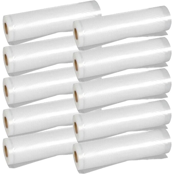 Ozoffer 10xVacuum Food Sealer Rolls Saver Bag 6MX28cm Seal Storage Commercial Heat Grade