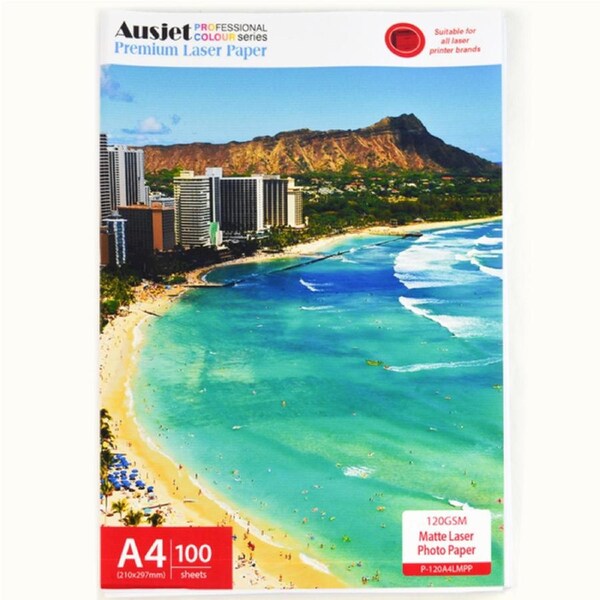 120GM A4 Matte Photo Paper for Laser Printers 100 Sheets