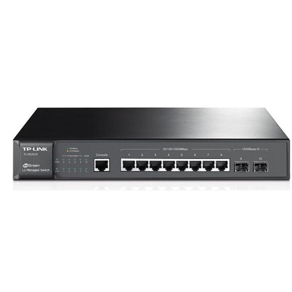 TP-LINK T2500G-10TS TL-SG3210 JetStream 8-Port Gigabit L2 Managed Switch with 2 SFP Slots