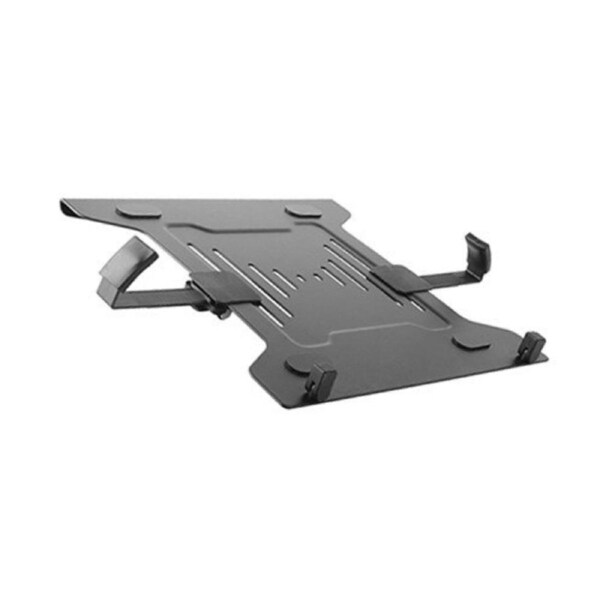 BRATECK Steel Laptop Holder Fits10'-15.6' for most desk mounts with standard 75x75/100x100 VESA plate