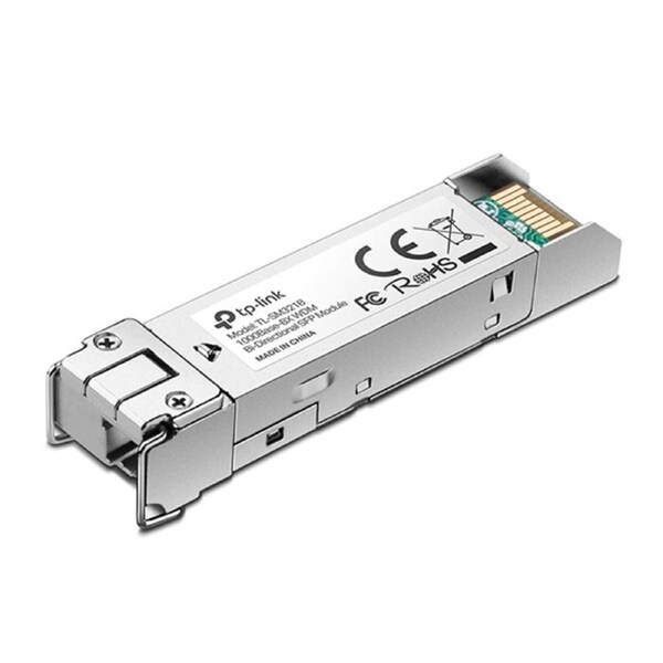 TP-LINK 1000Base-BX WDM Bi-Directional SFP Module TL-SM321B-2 TX: 1310 nm, RX: 1550 nm, Max. Cable Length 10 KM