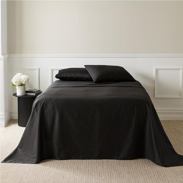 Ashton Double Bed Sheet Set Graphite MyHouse