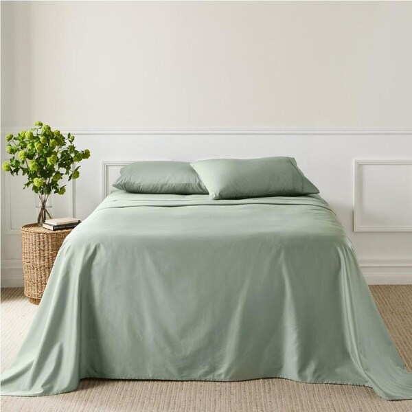 MyHouse Ashton Bed Sheet Set Green - Sage - Queen