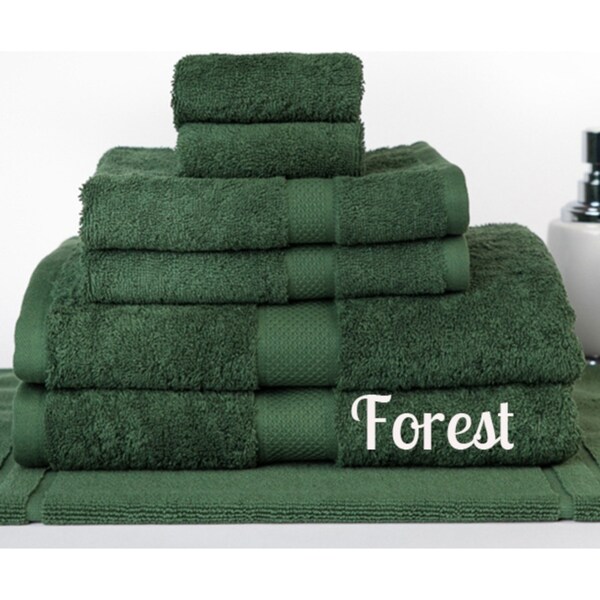 Brand New 7 Pieces 100% Cotton Bath Towel Set Forest