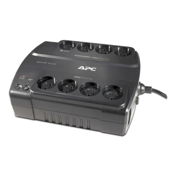 APC Back Up UPS, 550VA, 230V, 330W, 8 x Power Sockets, Wall Mountable, Perfect Battery Backup & Surge Protection for Home Computers,