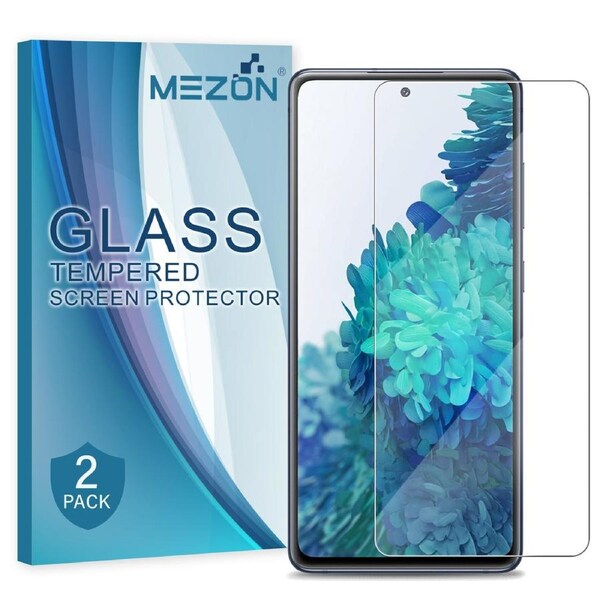 [2 Pack] Samsung Galaxy S20 FE Tempered Glass Crystal Clear Premium 9H HD Screen Protector by MEZON – Case Friendly, Shock Absorption (S20 FE, 9H) – FREE EXPRESS