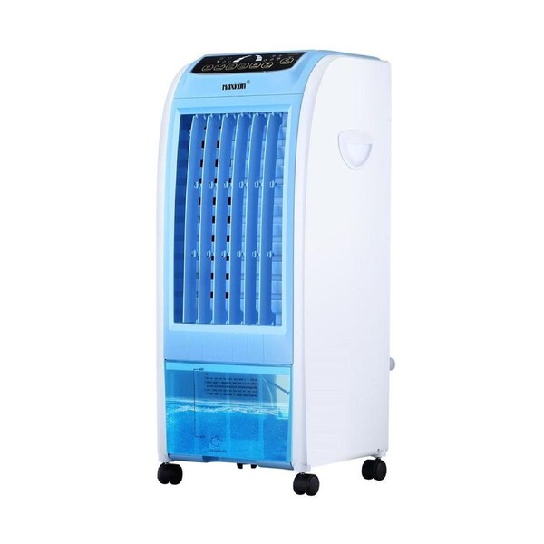 MAXKON 7L Mobile Evaporative Air Cooler Fan Humidifier Air Purifier Ionizer 3 Modes with Remote Control Blue