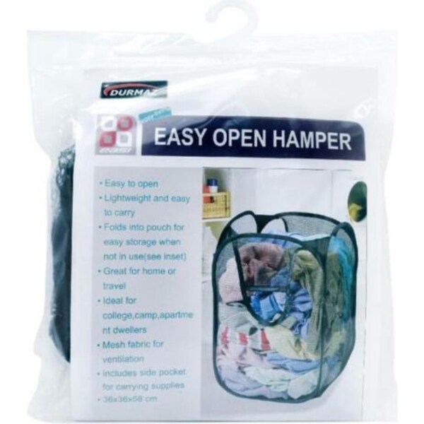 2x Foldable Nylon Mesh Laundry Hamper Pop Up Basket Clothes Washing Storage Bin