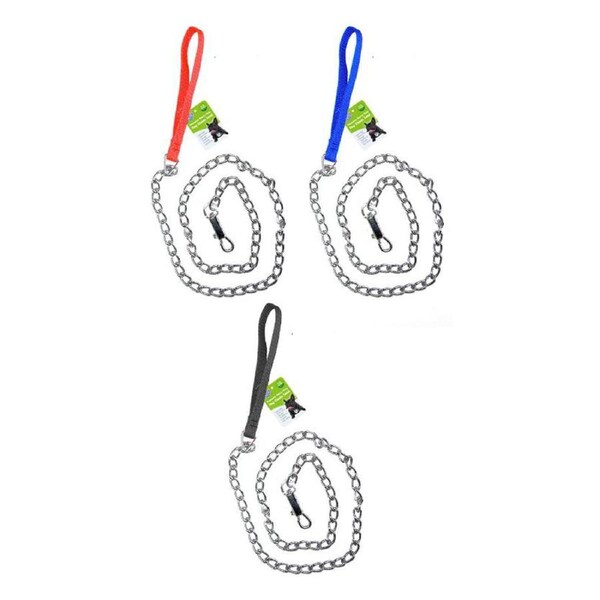 3x Heavy Duty Dog Metal Chain Lead Pet Iron 1.2M Travel Leash Tracking Training