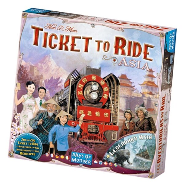 Ticket to Ride Asia Expansion Board Game