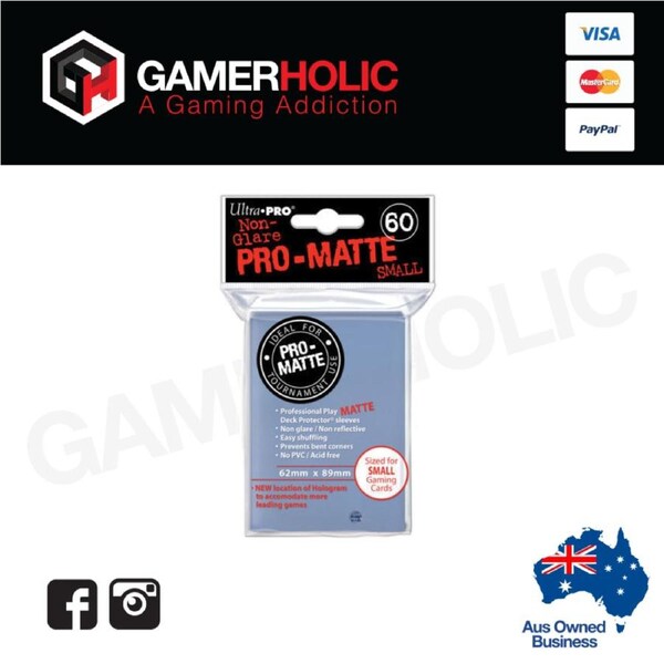 Ultra Pro 60ct Pro-Matte Small Deck Protectors - Clear