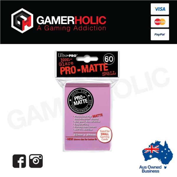 Ultra Pro 60ct Pro-Matte Small Deck Protectors - Pink
