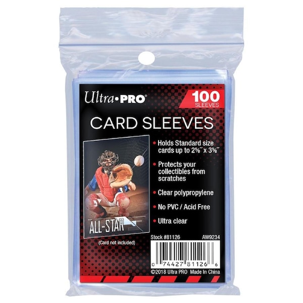 Ultra Pro Soft Card Sleeves Clear Penny Protector Pack 100pk