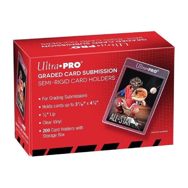 Ultra Pro Graded Card Submission Semi Rigid 1/2 Lip Tall Sleeves