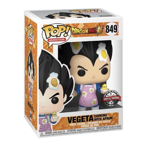 Funko POP Dragon Ball Z Vegeta Cooking Apron #849 Vinyl Figure