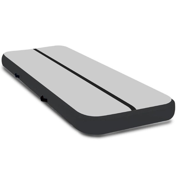 Powertrain Airtrack 20cm Thick 3m x 1m Inflatable Gymnastics Tumbling Mat Air Track - Black