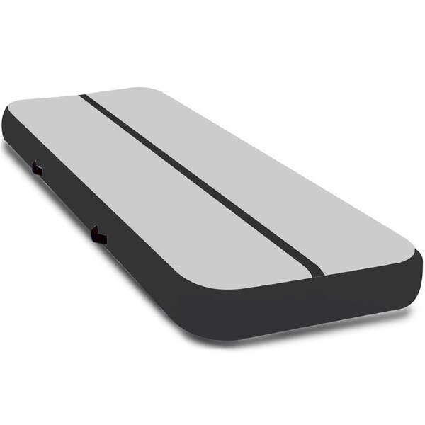 Powertrain Airtrack 20cm Thick 4m x 1m Inflatable Gymnastics Tumbling Mat Air Track - Black