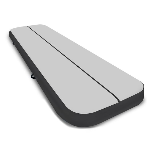 Powertrain Airtrack 20cm Thick 5m x 1m Inflatable Gymnastics Tumbling Mat Air Track - Black